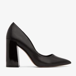 Matt and Nat Black Stessy Pointed Heels (Vegan Leather)